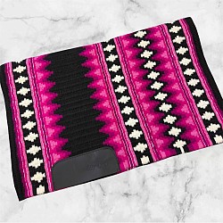 Black base with fun pinks and white accents $195