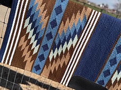 Blue base with tan, brown and white accents $195