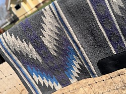 Gray base with blue, purple and white accents $195
